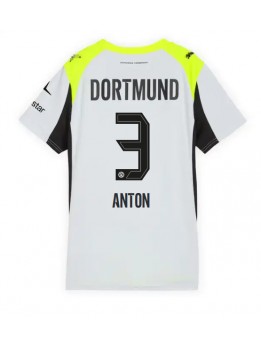 Borussia Dortmund Waldemar Anton #3 Replika Borta Kläder Dam 2025-26 Kortärmad